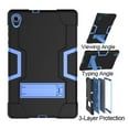 thumbnail image 4 of FIEWESEY for Lenovo Tab K10 10.3 Inch Case,Hybrid Shockproof Kids Friendly Rugged Protective Case for Lenovo Tab M10 Plus (2020 2nd Gen)/Lenovo Tab K10 +Screen Protector(Black/Blue,2 Pcs), 4 of 6