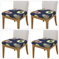 thumbnail image 2 of Gaeub Sloth with Donuts Square Chair Seat Covers, Stretch Fitted Printed Chair Seat Cushion Cover for Kitchen, Office - One Size, 2 of 9