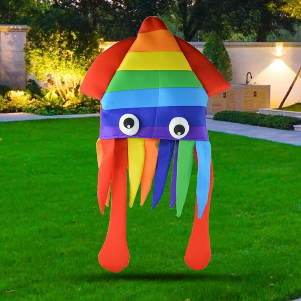 Lindo gorro de seta, gorro de pulpo arcoíris multicolor para accesorios de vestir de fiesta