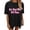 Black, variant on Short Sleeve Womens T Shirts Letter Print Y2K Tee Crew Neck Fashion Casual Tops 2026