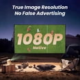thumbnail image 3 of Proyector Yaber T2 nativo 1080P con WiFi 6, Bluetooth y batería, 3 of 7