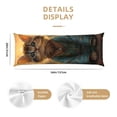 thumbnail image 3 of Lsque Sunflower Meditating Cat Body Pillow Case Cover,Ultra-Soft Microfiber Bed Pillow Cases 20x54 inches,Elegant Bedding,Breathable Durable Pillow Cover with Envelope Closure, 3 of 8