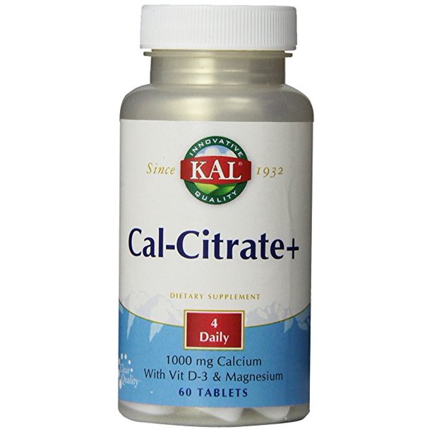 KAL CalCitrate Plus 1000mg Blend of Calcium Citrate, Magnesium and