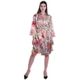 thumbnail image 3 of Moomaya Printed Womens Kimono Robes Short Satin Silk Bridal Robe Loungewear, 3 of 8