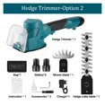 thumbnail image 2 of 12V 2-In-1 Electric Hedge Trimmer Lawn Mower Handheld Cordless Household Shrub Weeding Pruning Mower Garden Power Tool ,Easy to Use, 2 of 7