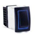 thumbnail image 2 of Sierra Marine Multi Purpose Switch RK40610B Marine Series; 12 Volt DC; 20 Amp; Rocker Switch; Rectangular; Blue Illuminated; Black; Single Pole Single Throw SPST, 2 of 3