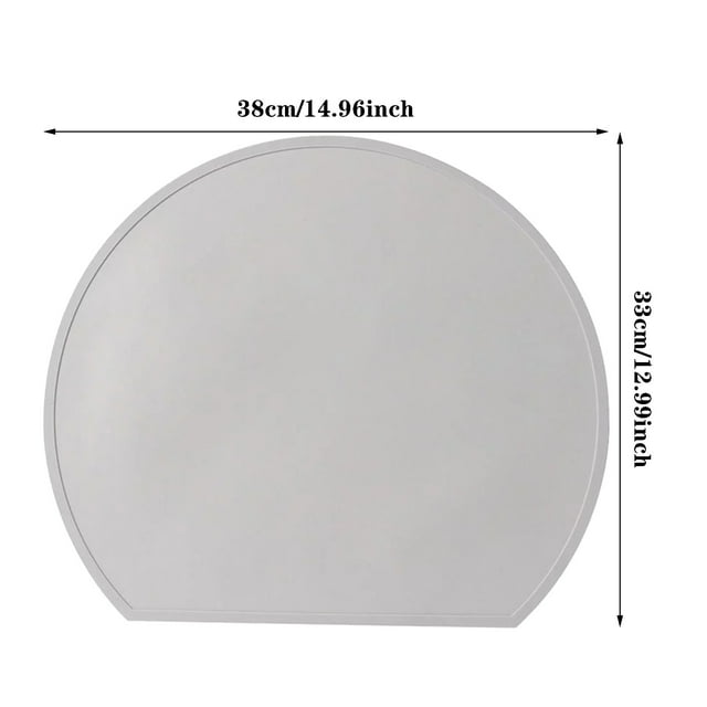 JJKBVCLO Napperon Rond pour Tout-Petit pour Table à Manger Napperons en Silicone pour Enfants Tout-Petit Enfants Réutilisables Antidérapants Tapis de Table Tapis pour Nourriture de Bébé