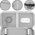 thumbnail image 3 of Hard Travel Case for TKL Tenkeyless Wireless/Wired Keyboard, Computer 87 Keys Keyboard Carrying Case Protective Storage Box Bag (Grey), 3 of 5
