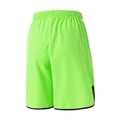thumbnail image 3 of Yaoyar Men's Casual Shorts - Breathable Athletic Fit Short Pants with Neon Zipper Detail and Contrast Piping - Teal Blue, 3 of 3