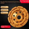thumbnail image 1 of Ensemble de Roues à Meules Diamant Multi-Tailles - Design Double Rangée de 115 à 180mm pour Polissage de Pierre, Béton et Sol / Construction en Granit Doré Durable / en Vrac (100/125 Paquets) & Options Individuelles, 1 of 5