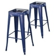 thumbnail image 4 of AmeriHome 3 Piece Acacia Wood Top Pub Table with 30 inch Matte Silver Bar Stools, 4 of 11