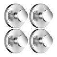 thumbnail image 3 of 4 piezas de tazas de succión ganchos de pared ganchos de pared guardado de perchas modernas estantes de ducha para la ventana de baño de vidrio casa Plateado brillante, 3 of 8