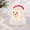 Earmuff 6.9"H, variant on Ice Cube Snowman Snow Globe Lighted Spinning Glitter Decoration Earmuff 6.9"H