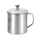 thumbnail image 1 of Taza de acero inoxidable con tapa, para camping, café, té, viajes, irrompible, de metal., 1 of 8