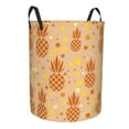 thumbnail image 2 of Balery Pineapples Round Laundry Basket with Handles Waterproof Freestanding Laundry Hamper for Clothes Toys in the Dorm and Family-Medium, 2 of 8