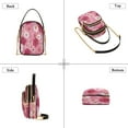 thumbnail image 4 of Leather Handbag Crossbody Bag Blooming Cherry Blossoms, 4 of 7