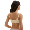 thumbnail image 2 of Unique Bargains Women's Lace Trim Full Coverage Adjustable Strap Bras D 38 Apricot, 2 of 6