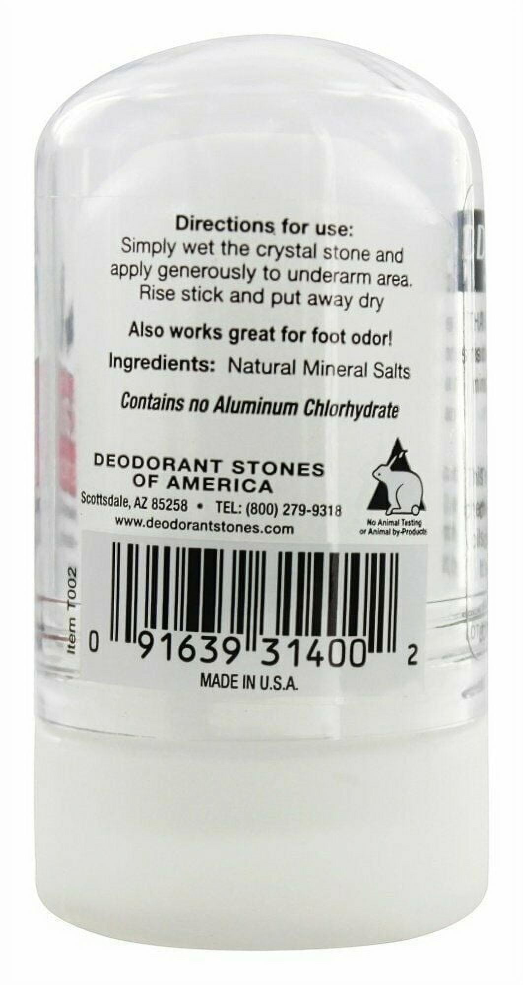 Amazing Thai Crystal Mini Deodorant Stick 24-Hour Protection, Pack of 5
