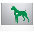 thumbnail image 1 of The Decal Guru I Love My Boxer Dog Decal Vinyl Sticker, 13" MacBook Pro (2015 & Older Models), Green (1481-MAC-13P-LG), 1 of 1