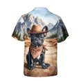 thumbnail image 2 of Welcome Fall Western Cowboy French Bulldog Enjoys Majestic Autumn Hawaiian Shirt Breathable Summer Unisex Merch Dog Lover Gifts - 01007, 2 of 6