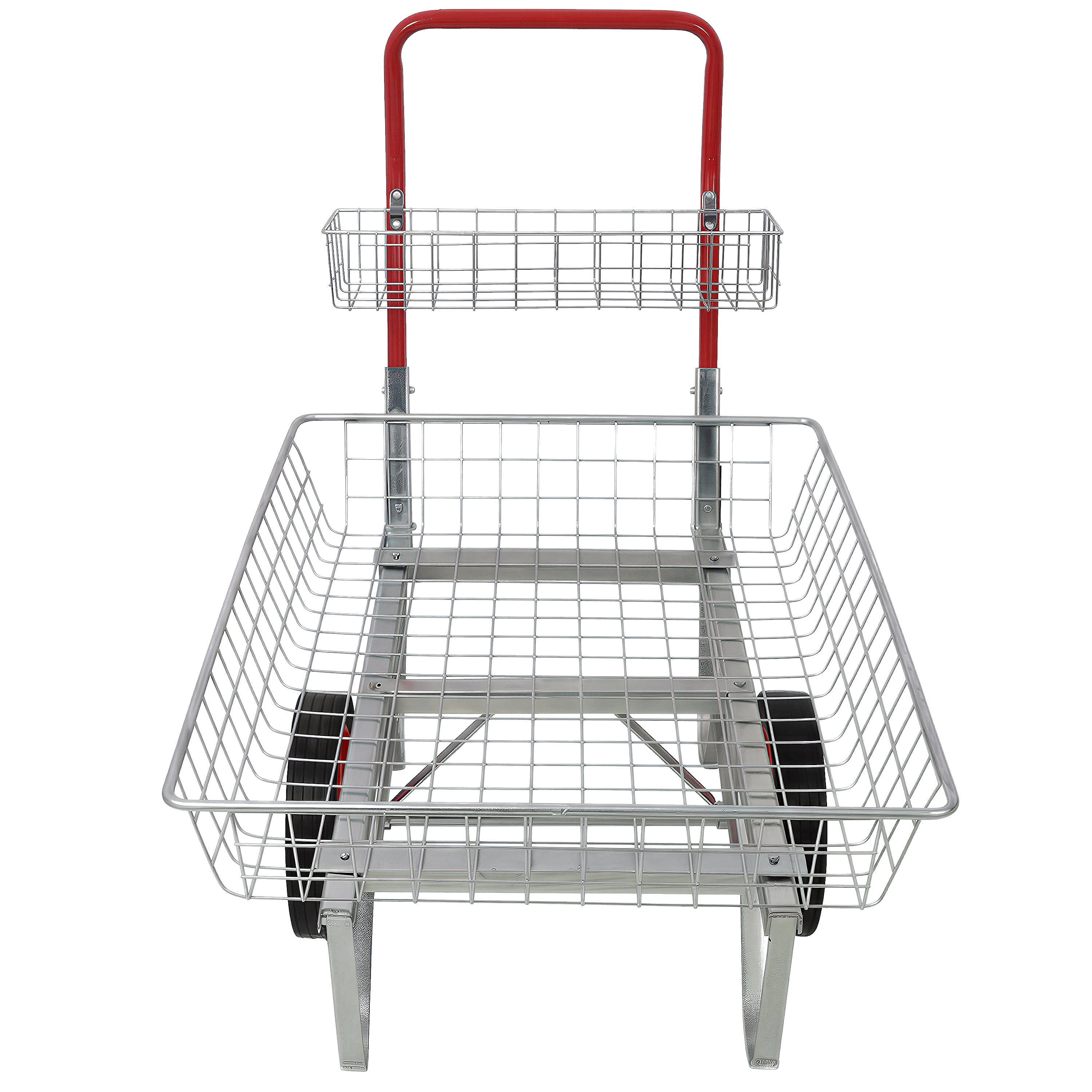 Heavy‑Duty Garden Centre Utility Trolley with 11" Solid Rubber Wheels, 330lbs Capacity Rolling Storage Cart for Outdoor Patio Yard Lawn Plants Soil Gardening Tools