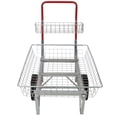 thumbnail image 5 of Heavy Duty Garden Utility Cart with Wheels, Large Rolling Storage Trolley for Plants, Tools, Soil, Galvanized Steel Yard Cart for Outdoor, Heavy Duty, 5 of 10