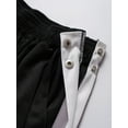 thumbnail image 7 of Doomiva Kids Boys Tear-away Basketball Pants Waistband Athletic Sweatpants High Split Post Surgery Straight Pants Black XXS, 7 of 7