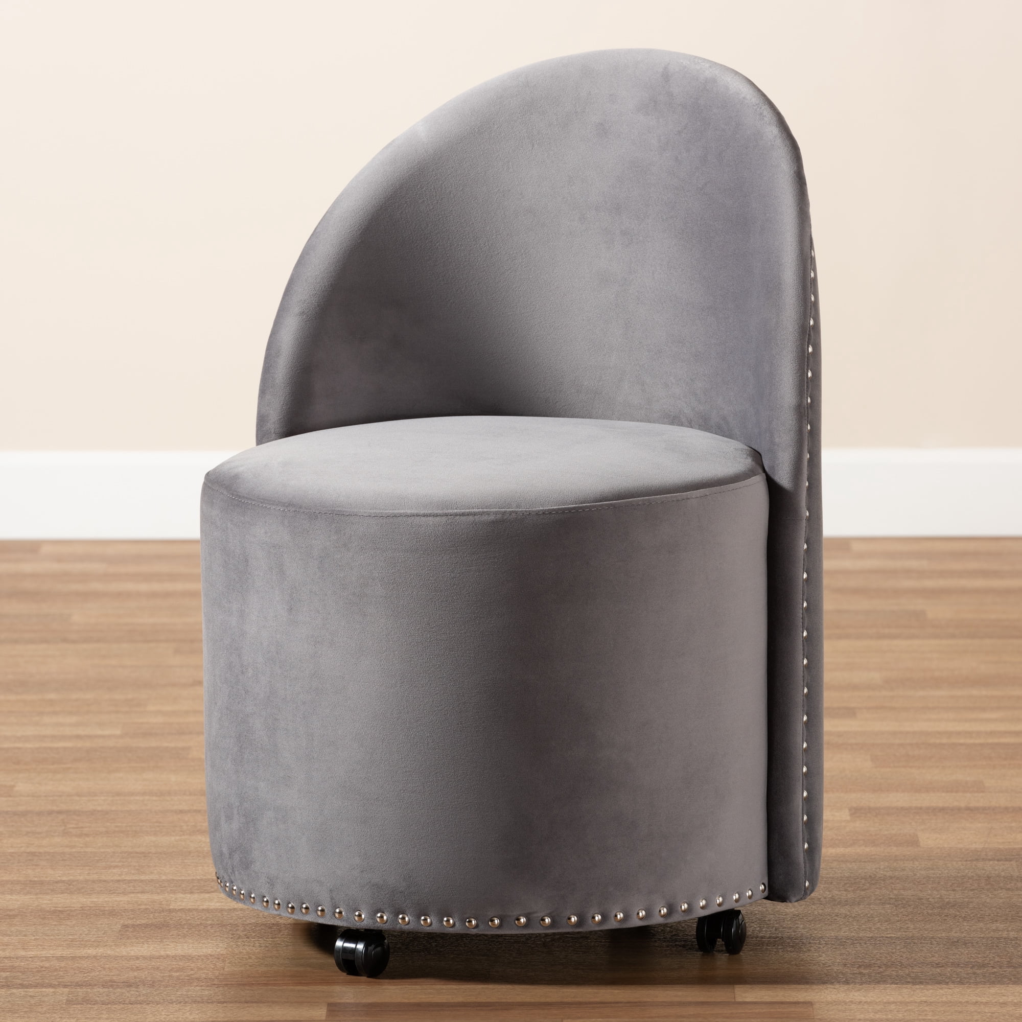 Baxton Studio Bethel Bucket Chair, Grey