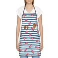 thumbnail image 3 of Easygdp Clown Fish Apron Waterdrop Resistant with 2 Pockets,Oil Resistant Cooking Kitchen Chef Apron for Women Men, 3 of 7