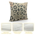 thumbnail image 4 of ONETECH  Leopard Print Throw Pillow Cover Safari Wildlife Animal Theme Pattern Cheetah Tiger Square Pillow Case Cushion Cover for Home Car Decorative, 4 of 5