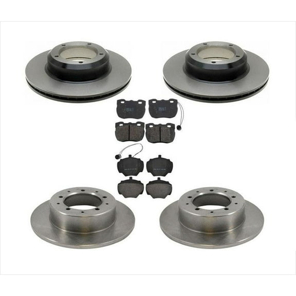 Front & Rear Brake Disc Rotors & Brake Pads Kit for 94-1998 Land Rover Discovery