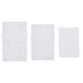 thumbnail image 3 of Home Weavers Bell Flower Collection 100% Cotton Non-Slip Bathroom Rug Set Machine Washable Bathroom Rug-17"x24", Bath Rug- 21"x34", Bathroom Rug- 24"x40", White Color 3 Piece Bath Rug set, 3 of 9