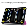 thumbnail image 2 of SaniMore for Apple iPad Pro 11 (2024) Case, Auto Sleep/Wake, Rugged PC Case with Tri-Fold Kickstand [Support iPad 1st/3rd Pencil Charging]  Shockproof Protective Case for Women Men, Purple, 2 of 7