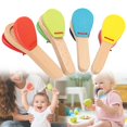 thumbnail image 2 of Wooden Castanet Musical Instrument with Handle, Educational Percussion Toy for Rhythm And Sensory Development, Fun Music Tool for Beginners And Playtime, 2 of 7