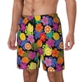thumbnail image 2 of Balery Hawaiian Style Mens Swim Trunks Swim Shorts for Men Quick Dry Inseam Beach Shorts with Compression Liner Pocket-X-Large, 2 of 9