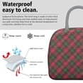 thumbnail image 2 of Retro Plaid Pattern Lunch Bag – Colorful Checkered Design Reusable Insulated Cooler Tote for Outdoor Use, 2 of 4