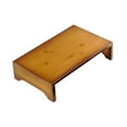thumbnail image 1 of Taburete bajo de madera para debajo del escritorio, moderno y creativo, rectangular, para cama, pequeño, otomano bajo para sala de estar, tatami y, 1 of 8