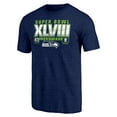 thumbnail image 2 of Men's  College Navy Seattle Seahawks Vintage Tri-Blend T-Shirt, 2 of 3