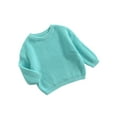 thumbnail image 2 of Kiapeise Toddler Baby Uni Round Neck Knitted Sweater Infant Kids Winter Warm Long Sleeve Solid Color Pullover Knitwear, 2 of 6