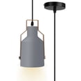 thumbnail image 3 of Modern E27 LED Pendant Light, Gray Ceiling Lamp for Bar, Balcony, and Kitchen - 110-240V, 3 of 8