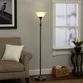 thumbnail image 4 of B&P Lamp Small Frosted Torchiere Lamp Shade with 3-Way Black Socket and Ring, 4 of 7