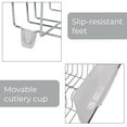 thumbnail image 5 of Mainstays Stainless Steel Kitchen Dish Drying Rack and Drainer, Rust-Resistant Countertop Dish Rack Organizer for Plates, Bowls, Cups and Utensils, 5 of 8