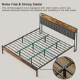 thumbnail image 3 of Lofka King Size Bed Frame with Storage Headboard, Sturdy Metal Support, Quiet Design, and Ample Under-Bed Storage, No Box Spring Needed，Easy Assembly, 3 of 9
