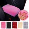 thumbnail image 4 of Soft Furry Plush Polyester Armrest Box Pad Cover Center Pad Accessories Cushion Car Console, 4 of 7