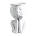 thumbnail image 2 of florero de ,arte creativo escultura florero ,colección macetero pot humano sulputre,macetero de cabeza s de cara para plantas únicas,s flor exterior perfecl florero de retrato, 2 of 8