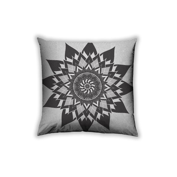 Ahgly Company Outdoor Square Patterned Throw Pillow, 18 inch by 18 inch