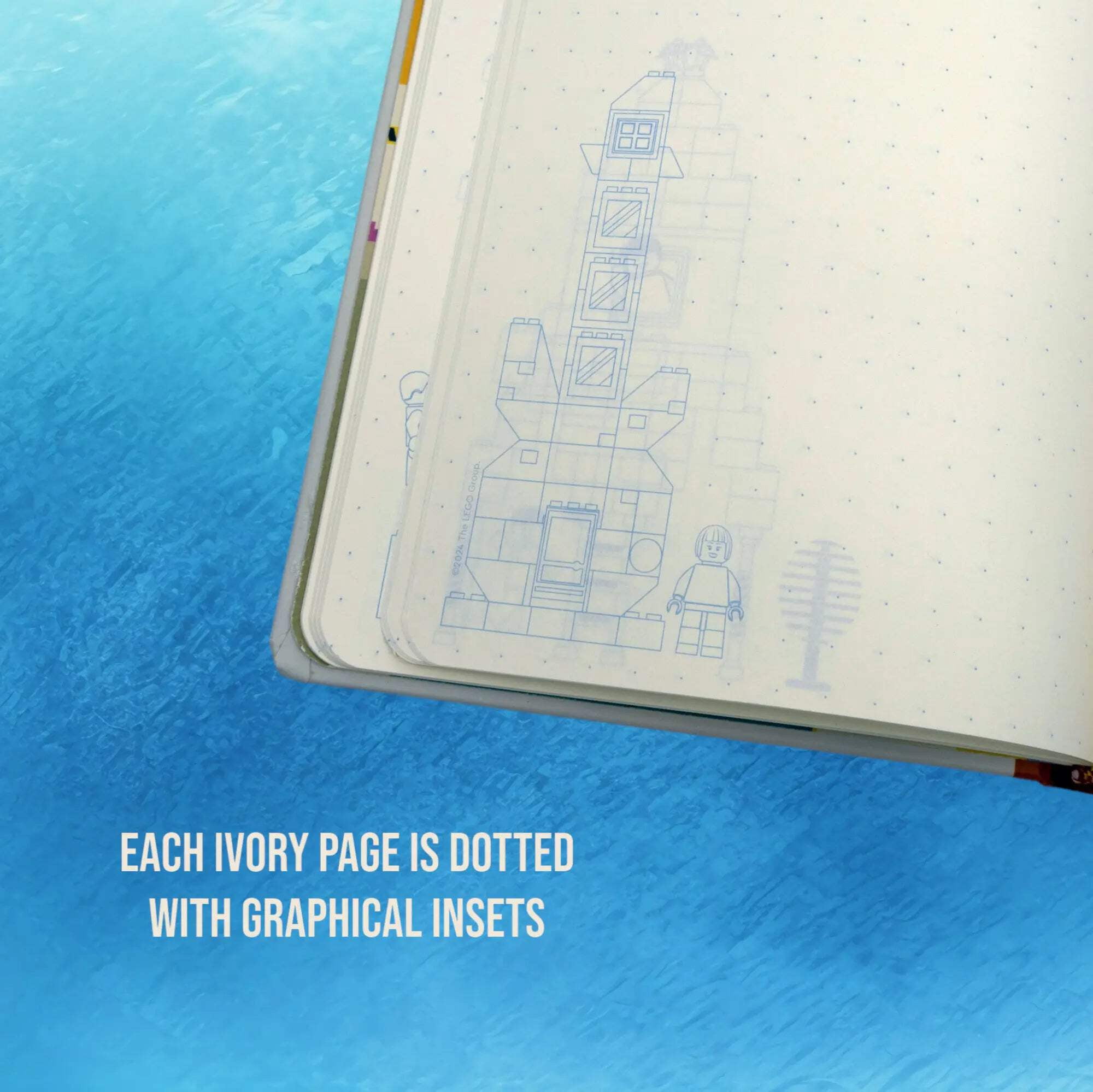 LEGO Stationery Thoughts Reclaim & Recycle Dotted Notebook with Gel Pen (53501)