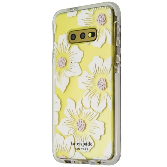 Kate Spade Defensive Hard Case for Galaxy S10e - Hollyhock Floral / Clear Cream
