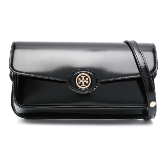 Tory Burch Women's Spazzolato East/West Shoulder Bag, Black