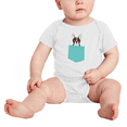 thumbnail image 2 of Boston Terrier Pocket Funny Baby Clothes Bodysuits Boy Girl Unisex, 2 of 5